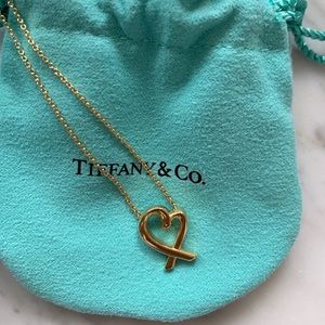 Tiffany Paloma Picasso gold loving heart pendant